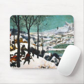Tapis De Souris Chasseurs dans le paysage de neige Pieter Bruegel (Avec souris)