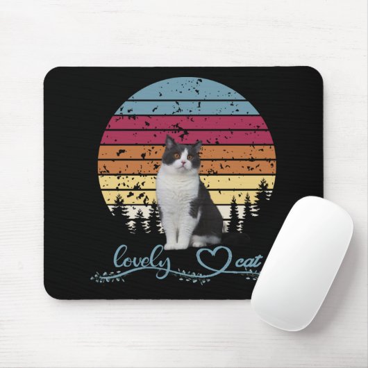 Tapis De Souris Chat (Avec souris)