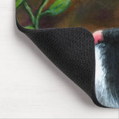 Tapis De Souris Chat 571 Tuxedo avec colibri (Coin)