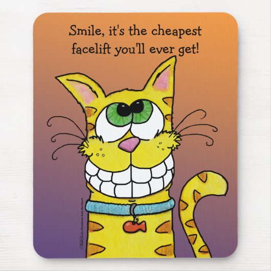 Tapis De Souris Chat à grains (Devant)