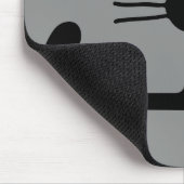 Tapis De Souris Chat à Kitty Noir avec de longs Whiskers (Coin)