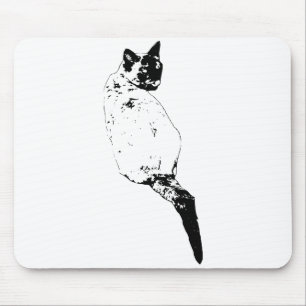 Tapis De Souris Chat à la mise au point précise