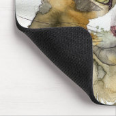 Tapis De Souris Chat à l'aquarelle (Coin)
