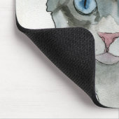 Tapis De Souris Chat à l'aquarelle (Coin)