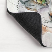 Tapis De Souris Chat à l'aquarelle (Coin)