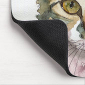 Tapis De Souris Chat à l'aquarelle (Coin)