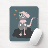 Tapis De Souris Chat à pied (Avec souris)