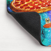 Tapis De Souris Chat à pizza de l'espace amusant (Coin)