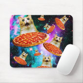 Tapis De Souris Chat à pizza de l'espace amusant (Avec souris)