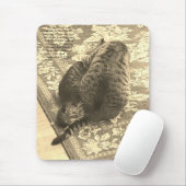Tapis de souris Chat aidant un chaton (Avec souris)