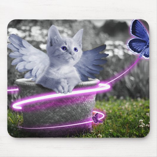 Tapis De Souris chat ange (Devant)