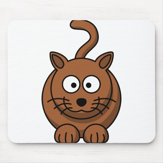 Tapis De Souris Chat Animal Brown Mammifère Mélange Graisse Féline (Devant)