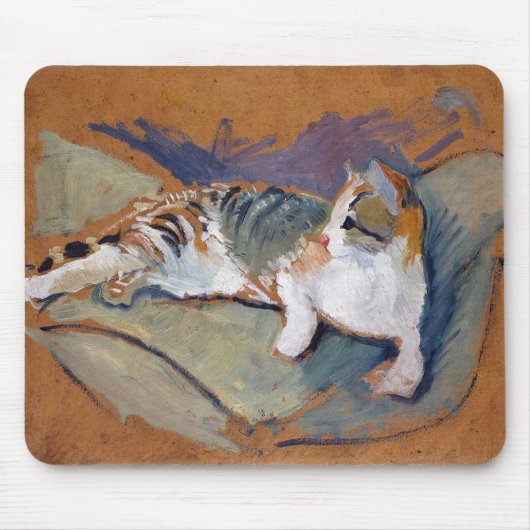 Tapis De Souris Chat, Août Macke Souris Pad (Devant)