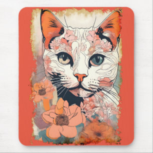 Tapis De Souris Chat Artistique