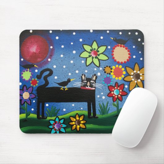 Tapis De Souris Chat avec l'attitude PAR LORI EVERETT Mousepad (Avec souris)