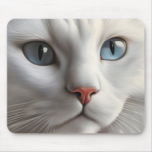 Tapis De Souris Chat blanc