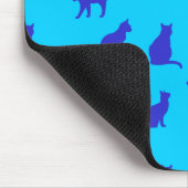 Tapis De Souris Chat bleu royal (Coin)