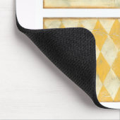 Tapis De Souris Chat Brown et oiseau jaune par Chariklia Zarris (Coin)