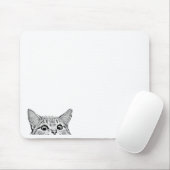 Tapis De Souris chat caché (Avec souris)