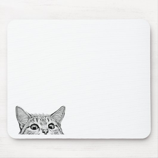 Tapis De Souris chat caché (Devant)