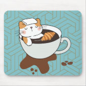 Tapis De Souris Chat Café (Devant)
