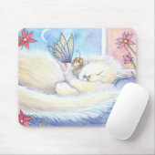 Tapis de souris chat câlin mignon et fée (Avec souris)