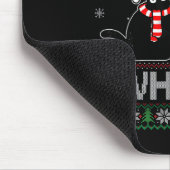 Tapis De Souris Chat Ce Chat Noir Drôle Poussant Arbre De Noël Ug (Coin)