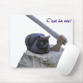 Tapis De Souris chat, C'est la vie! (Avec souris)