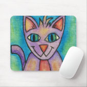Tapis De Souris Chat Chaton Rose Violet (Avec souris)