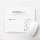 Tapis De Souris Chat chipant de la Virginie Woolf (Avec souris)