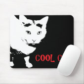 TAPIS DE SOURIS CHAT COOL (Avec souris)