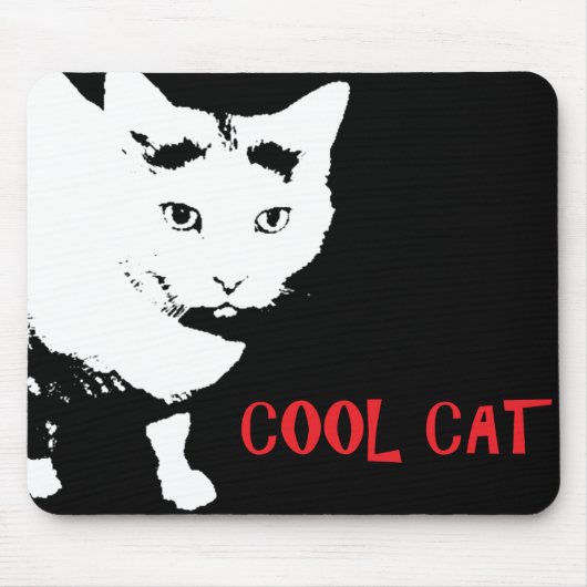 TAPIS DE SOURIS CHAT COOL (Devant)