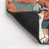 Tapis De Souris Chat cool Art Moderne Pad (Coin)
