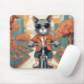 Tapis De Souris Chat cool Art Moderne Pad (Avec souris)