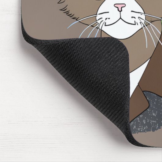 Tapis De Souris Chat cool dans le tablier de souris rétro Shades (Coin)