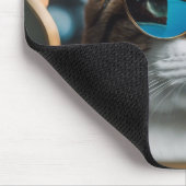 Tapis De Souris chat cool en lunettes de soleil, chat (Coin)