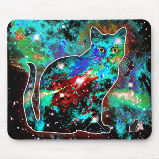 Tapis De Souris Chat cosmique Lambda (Devant)