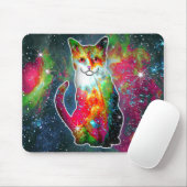 Tapis De Souris Chat cosmique Omega (Avec souris)