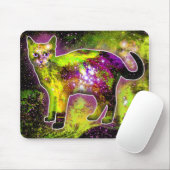 Tapis De Souris Chat cosmique Sigma (Avec souris)