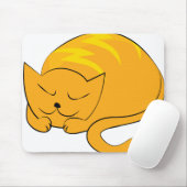 Tapis De Souris Chat couché (Avec souris)
