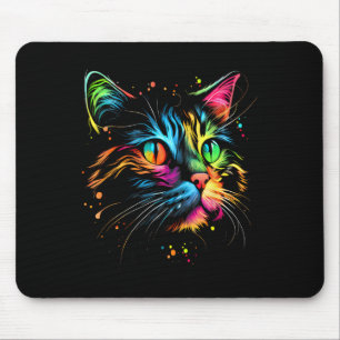 Tapis De Souris Chat Couleur Mignonne Pour Filles Femmes Hommes Ga