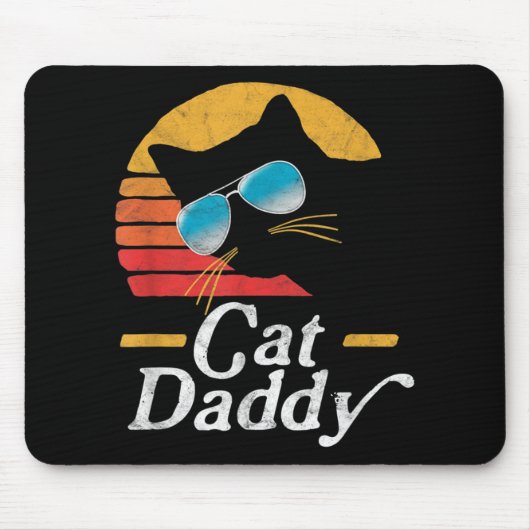Tapis De Souris Chat Daddy Vintage 80s (Devant)