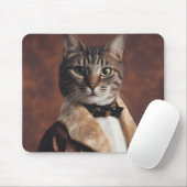 Tapis De Souris Chat dans la veste à fumer (Avec souris)