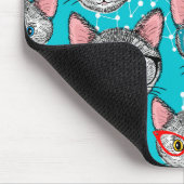 Tapis De Souris Chat dans le casquette (Coin)