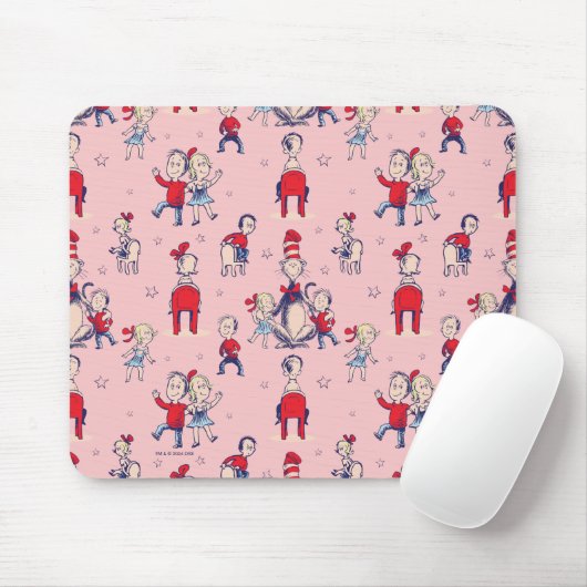 Tapis De Souris Chat Dans Le Casquette | Avec Motif pour enfants (Avec souris)