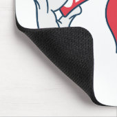 Tapis De Souris Chat dans le Casquette | Cravate de la boîte de te (Coin)