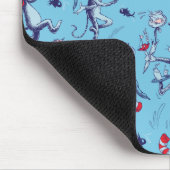 Tapis De Souris Chat Dans Le Casquette | Motif bleu (Coin)