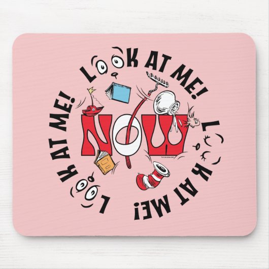 Tapis De Souris Chat dans le Casquette | Regarde-Moi ! Regarde-Moi (Devant)