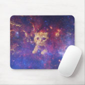Tapis De Souris Chat dans l'espace (Avec souris)