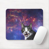 Tapis De Souris Chat dans l'espace extra-atmosphérique (Avec souris)